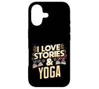 Custodia per iPhone 17 Umorismo yoga amante dei libri per lettori che amano le storie