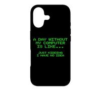 Custodia per iPhone 17 Un giorno senza il mio computer è come divertente ingegnere freelancer