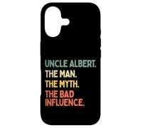 Custodia per iPhone 17 Uncle Albert Citazione The Man The Myth The Bad Influence Funny