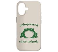 Custodia per iPhone 17 Unimpressed Since Tadpole Funny Frog Silly Graphic