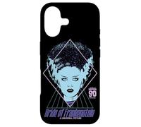 Custodia per iPhone 17 Universal Monsters Bride Of Frankenstein 90th Neon Style