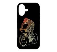 Custodia per iPhone 17 Uomo in bicicletta che disegna la pista ciclabile