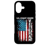 Custodia per iPhone 17 US Coast Guard Veteran American Flag Patriotic Veterans Day