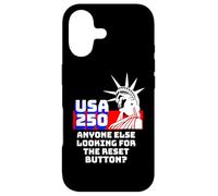 Custodia per iPhone 17 USA 250 Pulsante Reset Design American Liberty