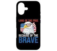 Custodia per iPhone 17 USA Eagle Land of the Free Because of the Brave 4 luglio