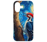 Custodia per iPhone 17 Van Gogh's Starry Night Wood Picker Tree Drummer Animal
