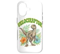 Custodia per iPhone 17 Velociraptor Groovy Floreale Acquerello Boho Velociraptor