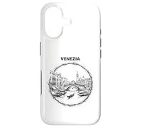 Custodia per iPhone 17 Venezia Italia Schizzo Rialto Ponte Gondola Art