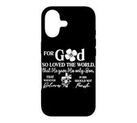 Custodia per iPhone 17 Versetto Biblico: Dio Ama il Mondo con Fede