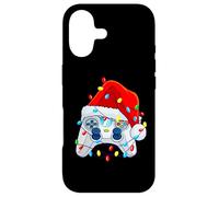 Custodia per iPhone 17 Video Game Controller Natale Babbo Natale Cappello Gamer Ragazzi