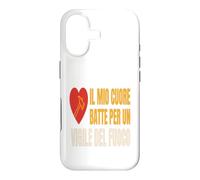 Custodia per iPhone 17 Vigile del Fuoco Cuore Battito Passione Fuego