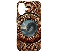 Custodia per iPhone 17 Viking Norse Mythology - Jormungandr - Oseberg Style V1