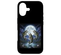 Custodia per iPhone 17 Vintage 90s Bass Fish Ululando alla Luna Meme Grafica