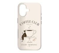 Custodia per iPhone 17 Vintage Coffee Club servito tutti i giorni ogni mattina amante del caffè