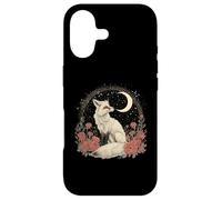 Custodia per iPhone 17 Vintage Cottagecore Volpe Floreale Luna Mezzaluna