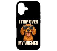 Custodia per iPhone 17 Vintage Dachshund Shirt I Trip Over My Wiener