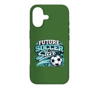 Custodia per iPhone 17 Vintage Futuro Calcio Star Retro Gioventù Gioca Giornata Gioco