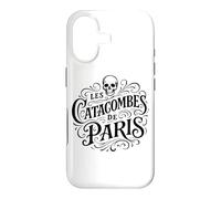 Custodia per iPhone 17 Vintage Le Catacombe di Parigi Stampa Nera