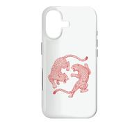 Custodia per iPhone 17 Vintage leopardo grande gatto inciso retrò giungla selvaggia