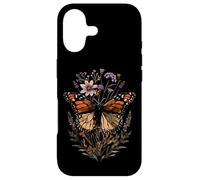 Custodia per iPhone 17 Vintage Monarca Farfalla Fiammata Stella Fiore Ragazza Pianta