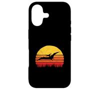 Custodia per iPhone 17 Vintage Pterodactyl Dinosaur Retro Sun