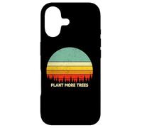 Custodia per iPhone 17 Vintage Retro Style 80s Happy Pine Trees Plant more trees