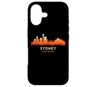 Custodia per iPhone 17 Vintage Retro Style Landscape Sun Skyline Sydney Australia