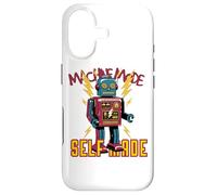 Custodia per iPhone 17 Vintage Robot Toy Retro 50s Sci-Fi SciFi Arte Estetica