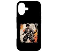 Custodia per iPhone 17 Vintage Samurai Africano Afro Americano Bushido Guerriero Katana