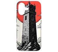 Custodia per iPhone 17 Vintage Tarot Card The Tower Gothic Chaos Design
