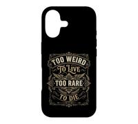 Custodia per iPhone 17 Vintage Too Weird To Live Citazione Western Ornamental Design