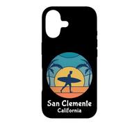 Custodia per iPhone 17 Vintage Tramonto San Clemente Beach California Surfing Surfer