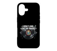 Custodia per iPhone 17 Vinyl Record Collector Spin It Loud Love The Crackle