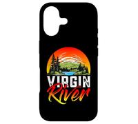 Custodia per iPhone 17 Virgin River, maglietta retrò minimalista con scritta "River Virgin