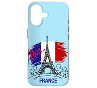 Custodia per iPhone 17 Vive La France - Disegno di schizzo della Torre Eiffel di Parigi