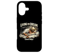 Custodia per iPhone 17 "Vivere il sogno (Invia aiuto)", Divertente burnout in