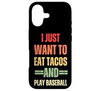 Custodia per iPhone 17 Voglio solo mangiare tacos e giocare a baseball Uomini Donne Bambini