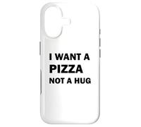 Custodia per iPhone 17 Voglio una pizza non un abbraccio