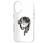 Custodia per iPhone 17 Volto di Gesù Cristo che guarda verso il basso nella chiesa