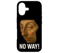 Custodia per iPhone 17 volto rinascimentale, con, testo, no way