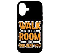 Custodia per iPhone 17 Walk Into The Room Like God Sent You Mentalità -