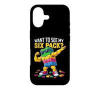 Custodia per iPhone 17 Want To See MY Six Pack Funny Blocks Bricks Master Builder
