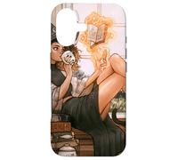 Custodia per iPhone 17 Warm Witch Reading Nook Cozy Magical Girl Tea libro degli incantesimi