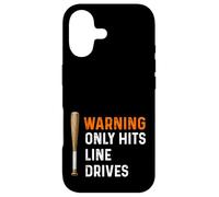 Custodia per iPhone 17 Warning Only Hits Line Drives Mazza da baseball Batter Home Run