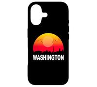 Custodia per iPhone 17 Washington DC Vintage Sunset Retro City State USA