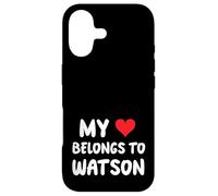 Custodia per iPhone 17 Watson - Il mio cuore appartiene a Watson - Amore