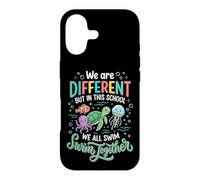 Custodia per iPhone 17 We Are All Different But In This School We All Swim Together