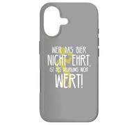 Custodia per iPhone 17 Wer das Bier nicht ehrt Delirium Frase divertente sulla birra tedesca