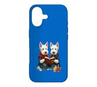 Custodia per iPhone 17 West Highland Terrier leggendo la poesia di Robert Burns