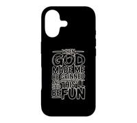 Custodia per iPhone 17 When God Made Me He Grinned And Said This'll Be Fun